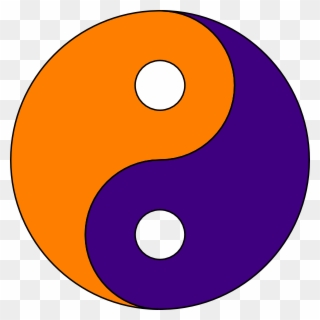 Gold And Purple Yin Yang Clipart