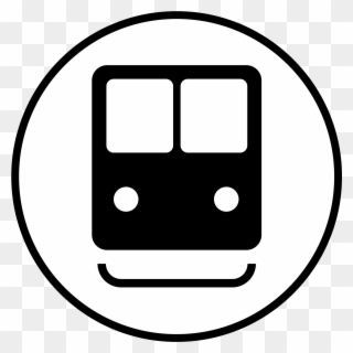 Train From Tessaloniky To Litochoro Station - Symbol For Tram Station Clipart