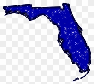 Download Tiff* File - Florida Outline Blue Clipart