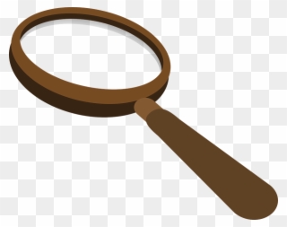 Brown Magnifying Glass Clipart - Png Download
