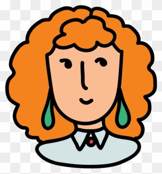 User Female Red Hair Icon - User Clipart