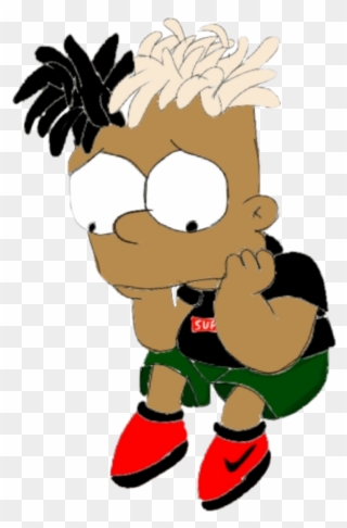 Report Abuse - Xxtentacion As Bart Simpson Png Clipart