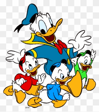 Donald Duck Huey Dewey Louie Clipart