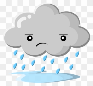 Sad Rain Cloud Png Clipart