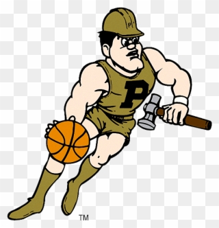 Purdue Basketball Medium - Purdue Boilermakers Basketball Mascot Clipart