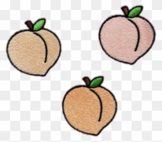 Peach Peachy Peaches Fruit Tumblr Patch Grunge Freetoed - Peach Tumblr Png Clipart