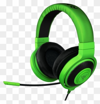 Green Headphones Png Image - Razer Kraken Pro V1 Clipart