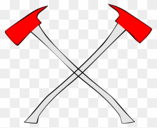Axe Clipart Clip Art - Fire Department Crossed Axes - Png Download