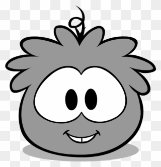Top Hat Clipart Puffle - Club Penguin Grey Puffle - Png Download