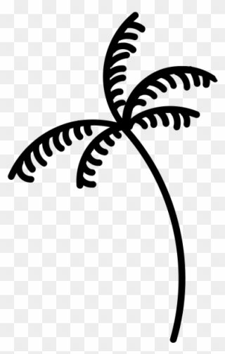 Palm Tree Rubber Stamp - Rubber Stamping Clipart