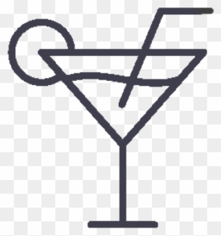Cocktail - 350 Cocktail - 350 - Cocktail Line Icon Clipart