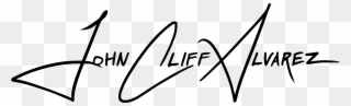 John Cliff Alvarez Signature - Calligraphy Clipart