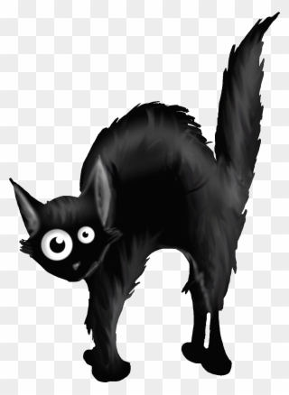 11110 Animal , Chat Noir Alloween - Halloween Stickers Png Clipart