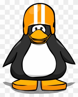 Image Helmet On A Player Card Png - Penguin With Hard Hat Clipart