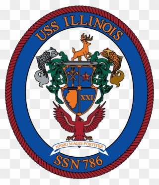 Uss Illinois - Uss Illinois Ssn 786 Crest Clipart