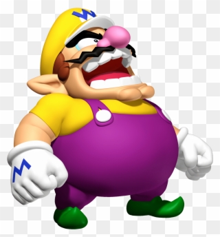 Angry Wario Transparent Png - Super Smash Bros 3ds Title Clipart