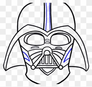How To Draw Darth Vader In A Few Easy Steps - Draw Darth Vader Head Clipart