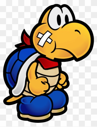 Super Mario Clipart Koopa - Paper Mario Kooper Png Transparent Png