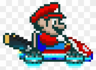 Super Mario Kart Mario Sprite Clipart
