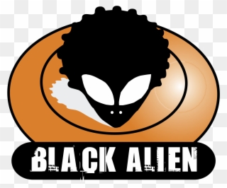 Black Logo Png Transparent - Black Alien Clipart