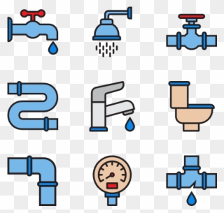Plumber Tools - Plumbing Icon Png Free Clipart