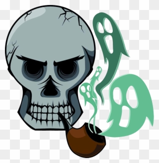 Cigarette Smoking Skull Stock Photography The Is - Desenhos De Caveira Fumando Cachimbo Clipart