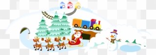Oh What Fun It Is To Ride In A One-horse Open Sleigh - Cartoon Clipart