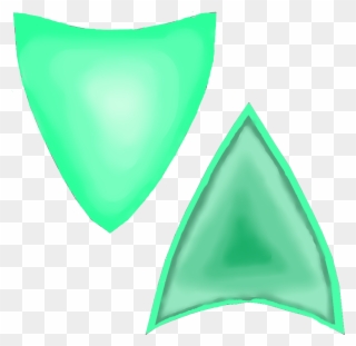 Picture - Green Cat Ears Transparent Clipart