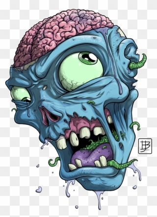 Zombie Head Google Search Zombi Pinterest Searching - Zombie Head Cartoon Png Clipart