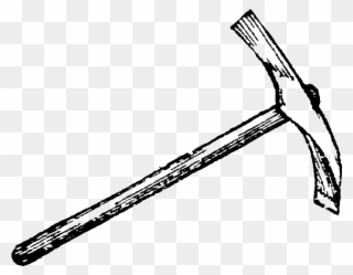 How To Draw A Shovel K K - Pickaxe Sketch Clipart
