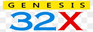 Genesis 32x Logo Usa - Sega 32x Logo Png Clipart