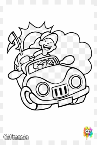 Car Clipart Car Drawing Child - Illustration - Png Download