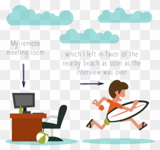That's How I Came To Take An Interview From Greece, - Illustration Clipart