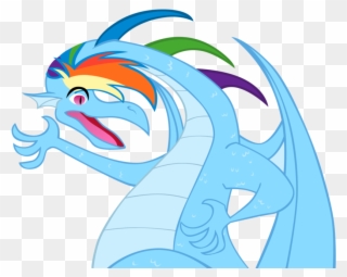 Skyrim Ponies Rainbow Dovahk Dragon Dash By Navitaserussirus-d4rpf8a - Rainbow Dash My Little Pony Dragon Clipart