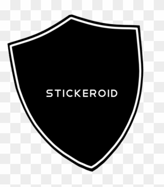 Shield Clip Art Black And White - Emblem - Png Download