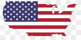The Liberal Agenda - Clipart American Map Flag - Png Download