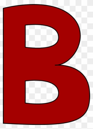 Large B Clipart - Red Letter B Clipart - Png Download