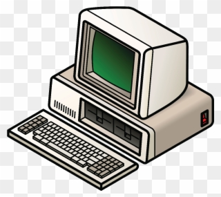Whatever Happened To The Desktop Computer - Ibm 1987 Computer Png Clipart