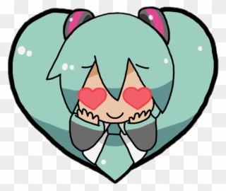 Hatsunemiku Miku Hatsune Hatsune Miku Hatsunemikukawaii - Cute Anime Stickers Png Clipart