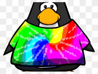 Shirt Clipart Tie Dye Shirt - Club Penguin - Png Download