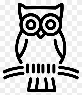 Wise Owl Rubber Stamp - Rubber Stamping Clipart