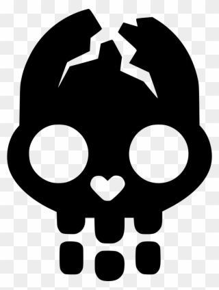 Skull Icon - Broken Skull Clipart Transparent - Png Download