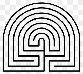 Open - Printable Finger Labyrinth Clipart