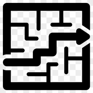 Labyrinth And Arrow Comments - Labirint Icon Png Clipart