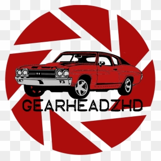 Gearheadzhd - Classic Car Wall Art Decal Sticker, Black, Size Medium Clipart