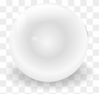Clip Art At Clker - White Ball Transparent Png