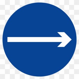 Open - Directions Which Vehicles Are Obliged To Follow Sign Clipart