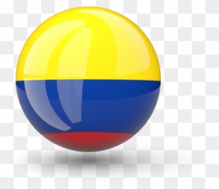 Round Pin Icon - Colombia Flag Logo Png Clipart