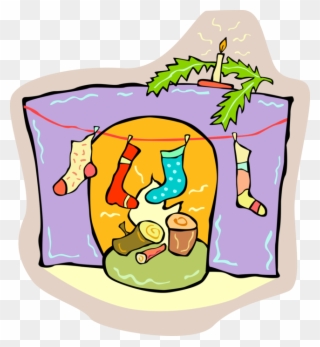 Vector Illustration Of Festive Season Christmas Stockings Clipart