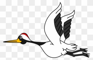 Stork Clipart Cute - Crane - Png Download